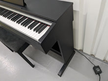 Load image into Gallery viewer, Yamaha Arius YDP-142 Digital Piano and stool in satin black stock #23286