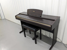 Load image into Gallery viewer, Yamaha Clavinova CLP-110 Digital Piano and stool in dark rosewood stock #23304