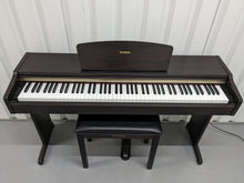 Load image into Gallery viewer, Yamaha Clavinova CLP-110 Digital Piano and stool in dark rosewood stock #23304