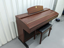 Load image into Gallery viewer, Yamaha Clavinova CVP-305 Digital Piano arranger + stool in mahogany stock #23298