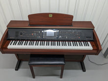 Load image into Gallery viewer, Yamaha Clavinova CVP-305 Digital Piano arranger + stool in mahogany stock #23298