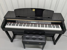 Load image into Gallery viewer, Yamaha Clavinova CLP-170PE Digital Piano glossy black polished ebony stock #23301