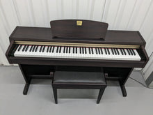 Load image into Gallery viewer, Yamaha Clavinova CLP-220 Digital Piano and stool rosewood finish stock nr 23306