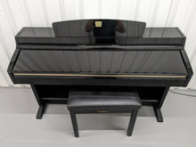 Load image into Gallery viewer, Yamaha Clavinova CLP-240PE Digital Piano polished GLOSSY BLACK stock # 23289