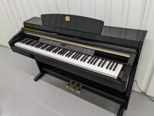 Load image into Gallery viewer, Yamaha Clavinova CLP-240PE Digital Piano polished GLOSSY BLACK stock # 23289