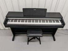 Load image into Gallery viewer, Yamaha Arius YDP-142 Digital Piano + folding stool in satin black stock #23305