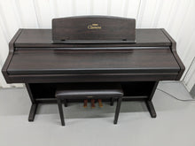 Load image into Gallery viewer, Yamaha Clavinova CLP-840 Digital Piano and stool in dark rosewood stock #23310