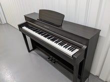 Load image into Gallery viewer, Yamaha Clavinova CLP-635 CLP-635DW Digital Piano dark walnut finish stock #23339