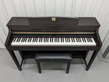 Load image into Gallery viewer, YAMAHA CLAVINOVA CLP-370 DIGITAL PIANO + STOOL IN dark rosewood stock nr 23331