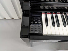 Load image into Gallery viewer, Yamaha Clavinova CLP-535PE digital piano and stool in glossy black stock #23332