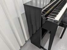 Load image into Gallery viewer, Yamaha Clavinova CLP-535PE digital piano and stool in glossy black stock #23332