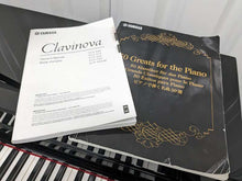 Load image into Gallery viewer, Yamaha Clavinova CLP-535PE digital piano and stool in glossy black stock #23332