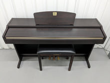 Load image into Gallery viewer, Yamaha Clavinova CLP-115 Digital Piano and stool in rosewood stock number 23354