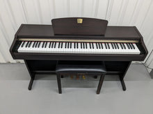 Load image into Gallery viewer, Yamaha Clavinova CLP-115 Digital Piano and stool in rosewood stock number 23354