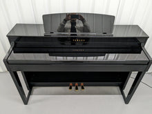 Load image into Gallery viewer, Yamaha Clavinova CLP-470 digital piano in polished ebony glossy black finish stock number 23364