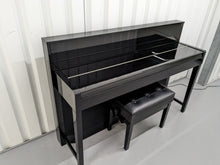 Load image into Gallery viewer, Yamaha Clavinova CLP-S308 digital piano and stool in polished ebony glossy black stock number 23361