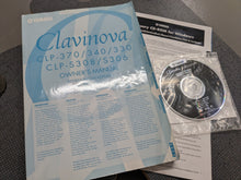 Load image into Gallery viewer, Yamaha Clavinova CLP-S308 digital piano and stool in polished ebony glossy black stock number 23361