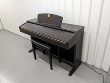 Load image into Gallery viewer, Yamaha Clavinova CLP-120 Digital Piano and stool in dark rosewood stock #23357