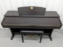 Load image into Gallery viewer, Yamaha Clavinova CLP-120 Digital Piano and stool in dark rosewood stock #23357