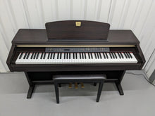 Load image into Gallery viewer, Yamaha Clavinova CLP-120 Digital Piano and stool in dark rosewood stock #23357