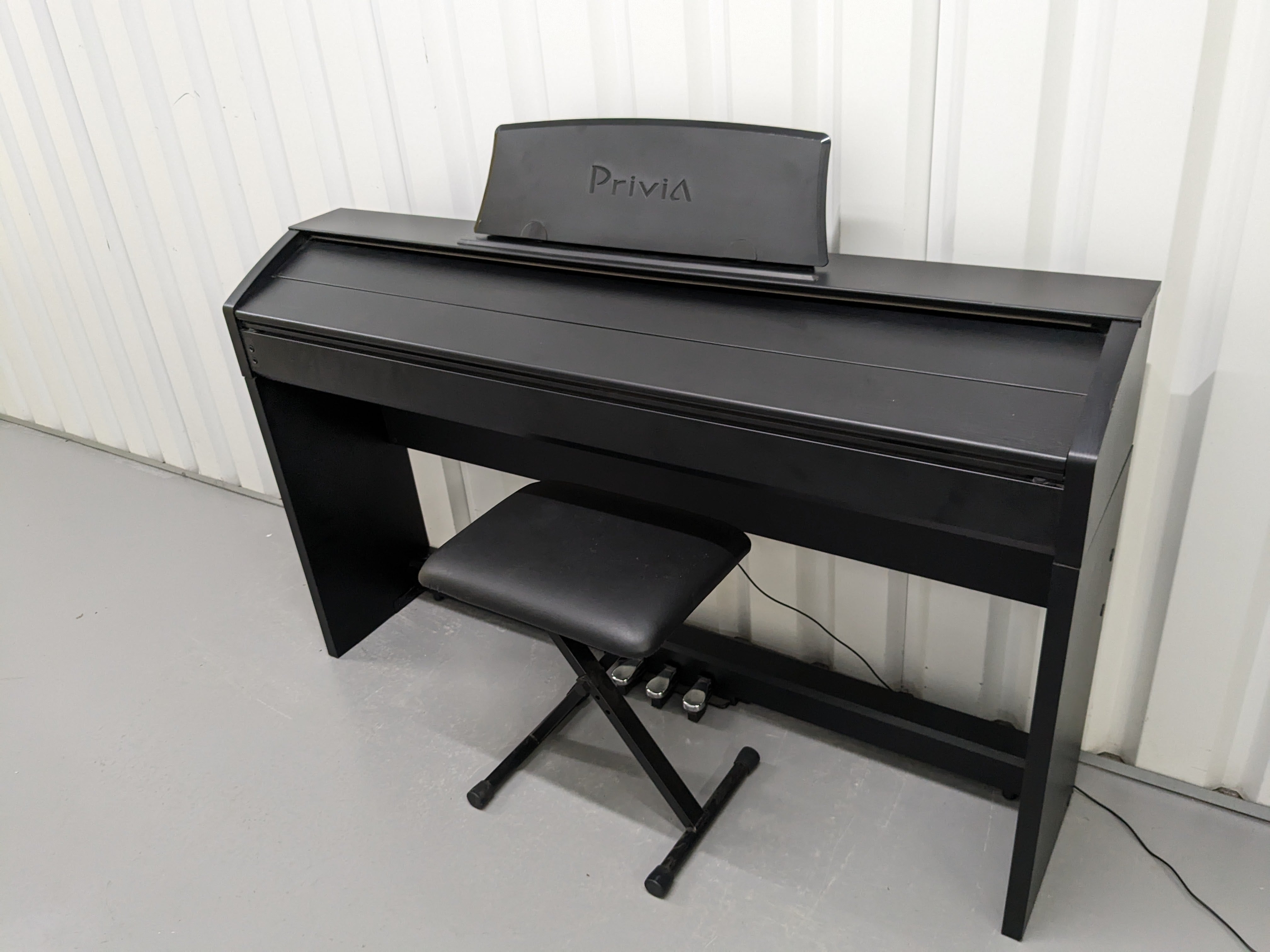 Casio Privia PX-760 Slim Digital Piano and stool satin black stock 