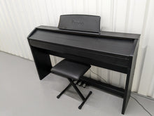 Load image into Gallery viewer, Casio Privia PX-760 Slim Digital Piano and stool satin black stock number 23367