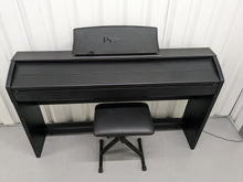 Load image into Gallery viewer, Casio Privia PX-760 Slim Digital Piano and stool satin black stock number 23367