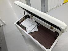 Load image into Gallery viewer, Yamaha Clavinova CLP-545 digital piano in satin white with stool. stock nr 23369