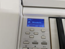 Load image into Gallery viewer, Yamaha Clavinova CLP-545 digital piano in satin white with stool. stock nr 23369