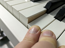 Load image into Gallery viewer, Yamaha Clavinova CLP-545 digital piano in satin white with stool. stock nr 23369