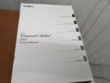 Load image into Gallery viewer, Kawai Concert Artist CA13 Digital Piano in dark cherry +piano stool stock #23372