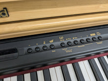 Load image into Gallery viewer, Roland HP-3E Digital Piano and stool in light oak finish Stock nr 23375