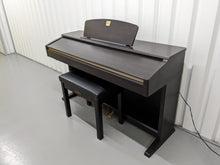Load image into Gallery viewer, Yamaha Clavinova CLP-120 Digital Piano and stool in dark rosewood stock #23397