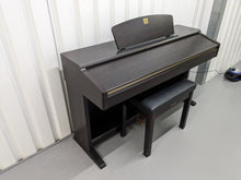 Load image into Gallery viewer, Yamaha Clavinova CLP-120 Digital Piano and stool in dark rosewood stock #23397