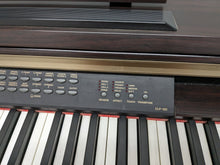 Load image into Gallery viewer, Yamaha Clavinova CLP-120 Digital Piano and stool in dark rosewood stock #23397