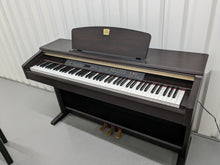 Load image into Gallery viewer, Yamaha Clavinova CLP-120 Digital Piano and stool in dark rosewood stock #23397