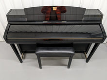 Load image into Gallery viewer, Yamaha Clavinova CLP-280 in Polished glossy black + matching stool stock # 23404