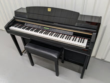 Load image into Gallery viewer, Yamaha Clavinova CLP-280 in Polished glossy black + matching stool stock # 23404