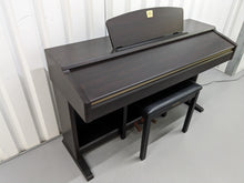 Load image into Gallery viewer, Yamaha Clavinova CLP-120 Digital Piano and stool in dark rosewood stock #23408