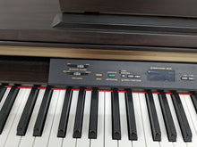 Load image into Gallery viewer, Yamaha Clavinova CLP-120 Digital Piano and stool in dark rosewood stock #23408