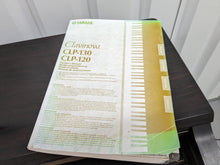 Load image into Gallery viewer, Yamaha Clavinova CLP-120 Digital Piano and stool in dark rosewood stock #23408