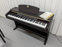 Load image into Gallery viewer, Yamaha Clavinova CLP-120 Digital Piano and stool in dark rosewood stock #23408
