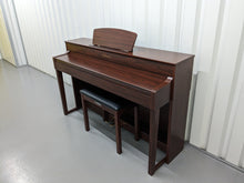 Load image into Gallery viewer, Yamaha Clavinova CLP-535 digital piano and stool in mahogany finish stock number 23418