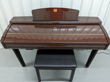 Load image into Gallery viewer, YAMAHA CLAVINOVA CVP-309PM DIGITAL PIANO + STOOL IN GLOSSY MAHOGANY stock 23395