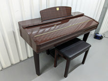 Load image into Gallery viewer, YAMAHA CLAVINOVA CVP-309PM DIGITAL PIANO + STOOL IN GLOSSY MAHOGANY stock 23395
