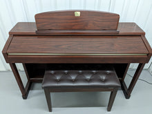 Load image into Gallery viewer, Yamaha Clavinova CLP-150 Digital Piano and stool in mahogany colour stock #23411