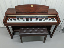 Load image into Gallery viewer, Yamaha Clavinova CLP-150 Digital Piano and stool in mahogany colour stock #23411