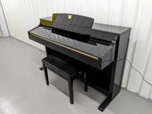 Load image into Gallery viewer, Yamaha Clavinova CLP-330PE glossy black polished ebony Piano stock #23420