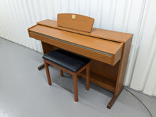 Load image into Gallery viewer, Yamaha Clavinova CLP-320 Digital Piano and stool in cherry wood, stock no 25495