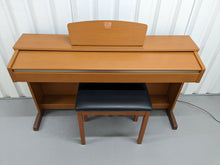 Load image into Gallery viewer, Yamaha Clavinova CLP-320 Digital Piano and stool in cherry wood, stock no 25495